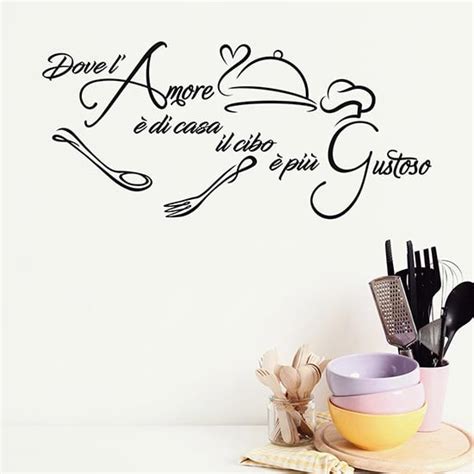 Stickers Murali Per Cucina Con Scritte Adesive Per Decorare