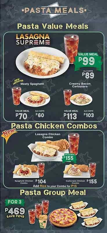 Menu At Greenwich Fast Food Quezon City LEVEL 2 FARMERS PLAZA