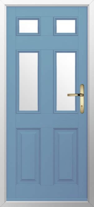 Solidor Tenby 4 Timber Composite Door In Pottery Blue