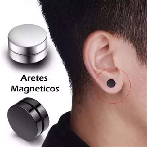 El Par Aretes Magn Ticos Iman Mm Acero Inoxidable Unisex Mercadolibre