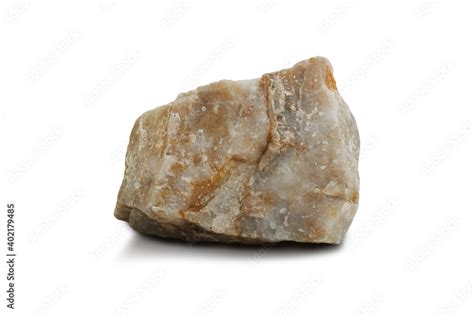 Quartzite Rock Stone Isolated On White Background Quartzite Is A