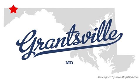 Map of Grantsville, MD, Maryland