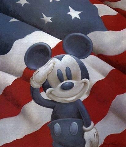 Mickey Mouse American Flag Mickey Friends Pinterest