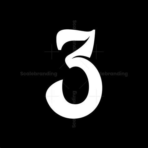 Number 3 Logo 3d