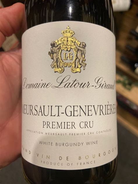 Domaine Latour Giraud Meursault Er Cru Les Genevri Res France