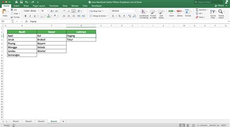 Cara Membuat Daftar Pilihan Dropdown List Di Excel Compute Expert