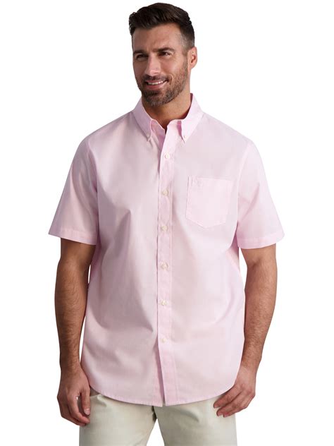 Chaps Mens Shirt Classic Fit Short Sleeve Button Down Collared Shirt