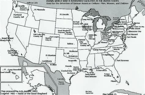 Japanese American Internment Camps Map