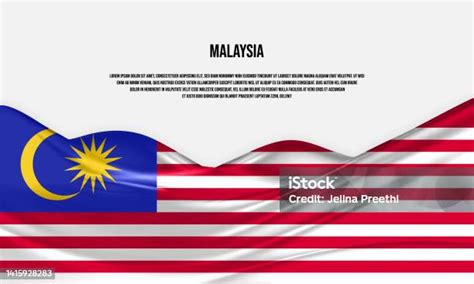 Desain Bendera Malaysia Mengibarkan Bendera Malaysia Yang Terbuat Dari