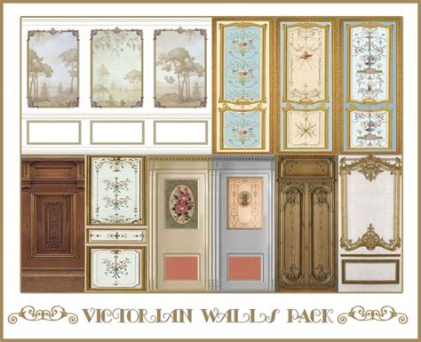 Sims 4 Designs Victorian Walls Pack • Sims 4 Downloads