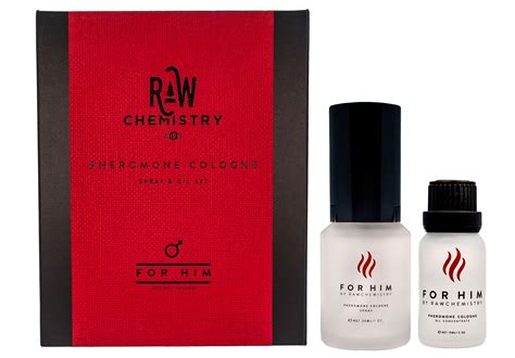 RawChemistry Pheromone Cologne Gift Set For Him Bold Extra Strength