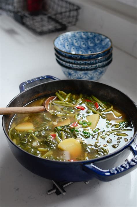 Korean Turnip Green Soup with Potato | Beyond Kimchee