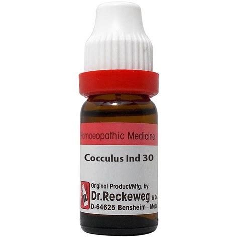 Dr Reckeweg Cocculus Indica 30 CH 11ml For Nausea Vomiting Sea