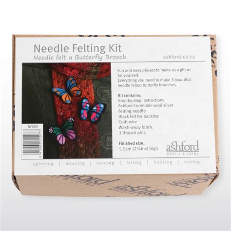 Needle Felting Kit Butterflies Ashford Wheels And Looms