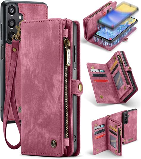 Kowauri Wallet Case For Samsung Galaxy A Zipper Purse Folio Leather