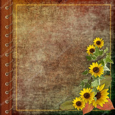 Album cover with flowers — Stock Photo © welena #1182125