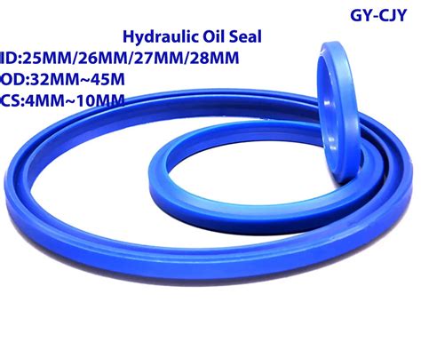 Id 25mm 28mm Un Uhs Uns Y Type Ring Polyurethane Pu Hydraulic Oil Seal Cylinder Piston