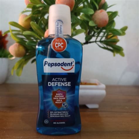 Jual Pepsodent Mouthwash Ml Active Defence Cek Deskrip Shopee