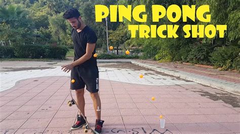 Türkiyede Ilklerden Ping Pong Trick Shots Dude Perfect Youtube