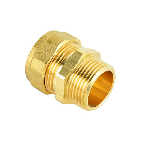 Brass Compression Straight Male Coupling For Copper Pipe From China Manufacturer Ningbo