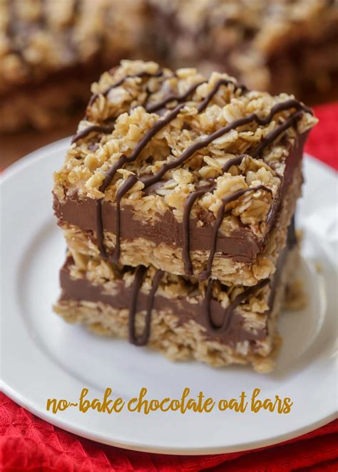 No Bake Chocolate Oat Bars Recipe Chocolate Oat Bars Recipe