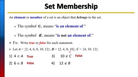 Elements Of A Set Applying The Symbol Youtube