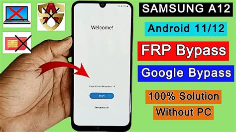 Samsung A Frp Bypass Android Google Account Unlock Frp Lock