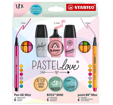 STABILO Pastel Love Set 77 5 8 ALF Online Shop