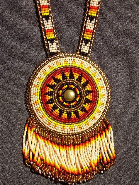 Beaded Medallion Rosette Lakota Native American By Lakotabeadwork 100 00 Beaded Medallions