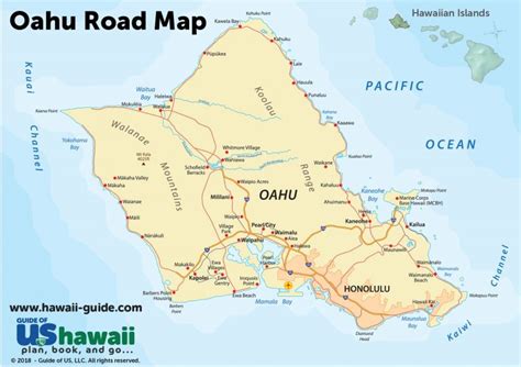 Oahu Maps - Printable Map Of Oahu Attractions - Printable Maps