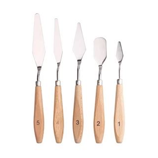 Jual WOODEN Pisau Palet Lukis Palette Knives Painting Knife Set