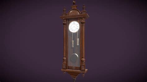 Antique Wall Clock 3d Model