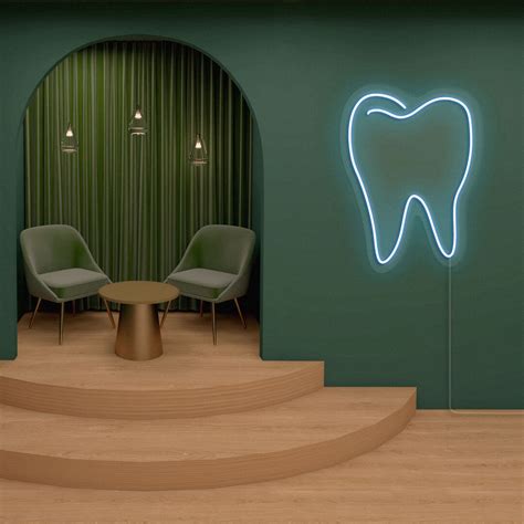 Diente LETRERO DE NEÓN LED Letrero de neón de dentista Etsy México