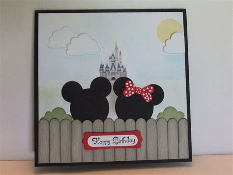 Paper Crafting With Linda Mickey And Minnie Birthday Card