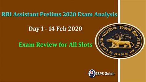 RBI Assistant Prelims 2020 Exam Analysis 14th 15th Feb All Slot Review