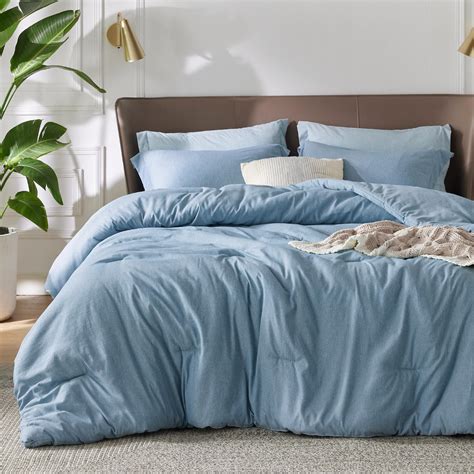 Bedsure California King Comforter Set Storm Blue Cal King Size