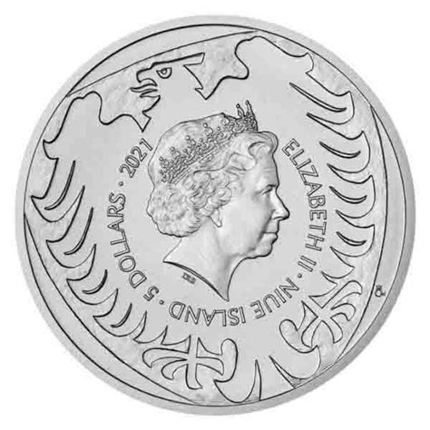 Oz Nzd Niue Silver Czech Lion Coin Bu European Mint