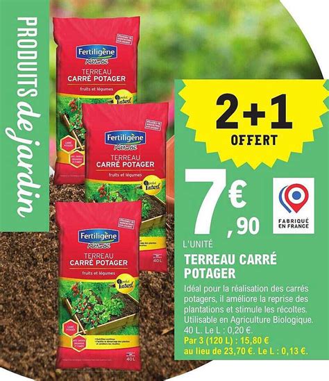 Promo Terreau Carr Potager Chez E Leclerc Jardi Icatalogue Fr