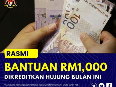 Bantuan Rm Dikreditkan Setiap Bulan Sepanjang Tahun Berikut