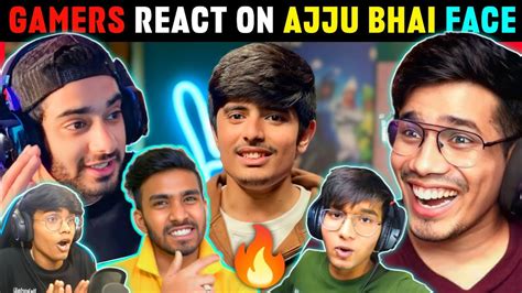 HEROBRINE SMP Members React On Ajju Bhai Face Reveal Gamers Reaction