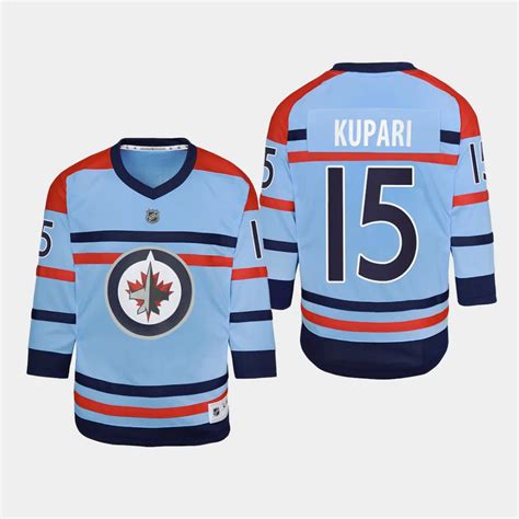 Youth Winnipeg Jets Rasmus Kupari 15 Rcaf Centennial Replica Player