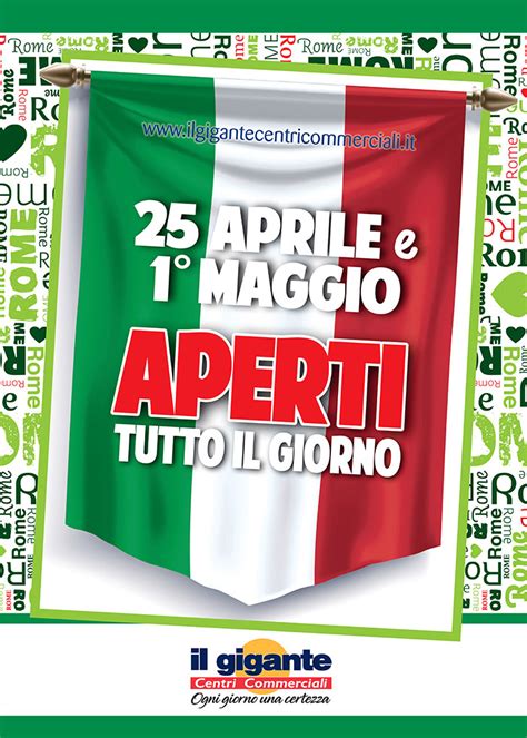 Aprile E Maggio Aperti Ti Aspettiamo Il Gigante Centri