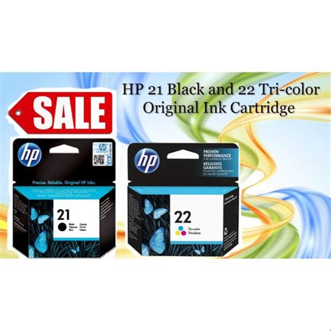 HP Ink 21 Black And 22 Tri Color Original Ink Cartridge Printer Inks