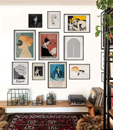 Gallery Wall Art Set Of 10 Eclectic Print Set Wall Decor Wall Prints Bundle Picasso