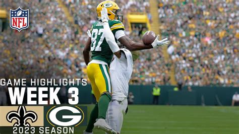 New Orleans Saints Vs Green Bay Packers Game Highlights Nfl