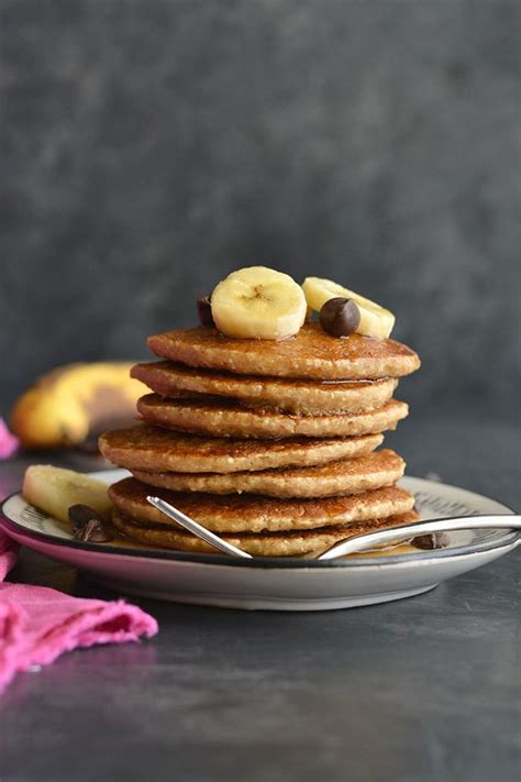 Healthy Banana Oat Pancakes Low Calorie Gf Skinny Fitalicious