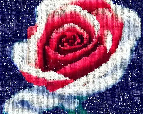 A Red Rose In Milkyway Pixel Art Stable Diffusion Openart