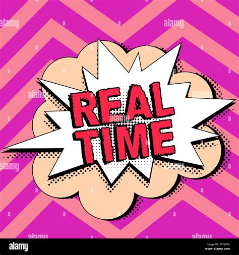 Conceptual Caption Real Time Business Concept The Actual Time During