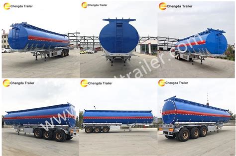 China 3 Axles 3 Compartment 45m3 Fuel Tank Trailer Manufacturers And Factory Price Sinotruck