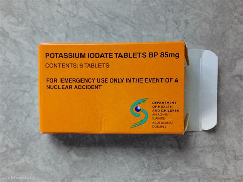 oioiiooixiii: Irish State-Issued Iodine Tablets: 'For emergency use only in the event of a ...